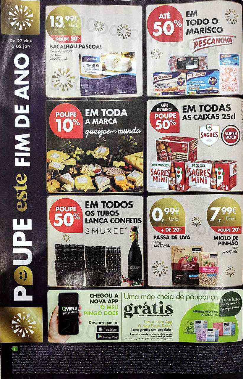 Antevisão Folheto PINGO DOCE Promoções de 27 dezembro a 2 janeiro