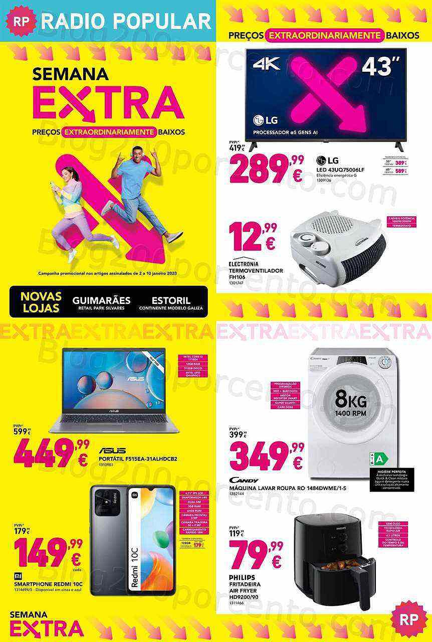 Antevisão Folheto RADIO POPULAR Promoções de 2 a 10 janeiro