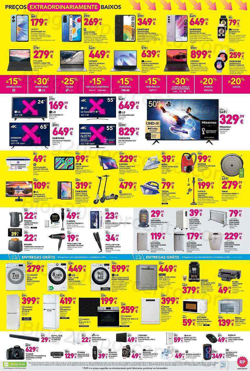 Antevisão Folheto RADIO POPULAR Promoções de 2 a 10 janeiro