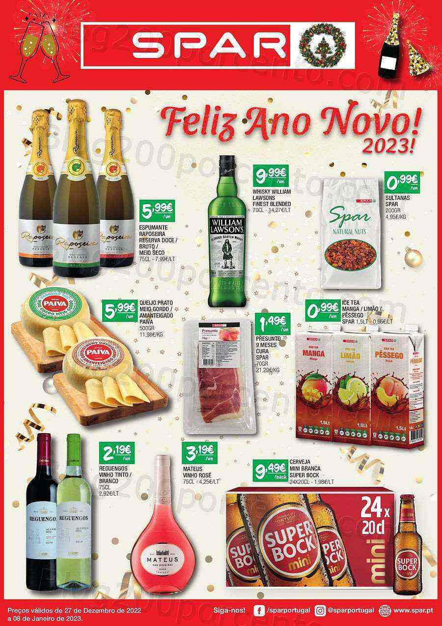 Antevisão Folheto SPAR Promoções de 27 dezembro a 8 janeiro