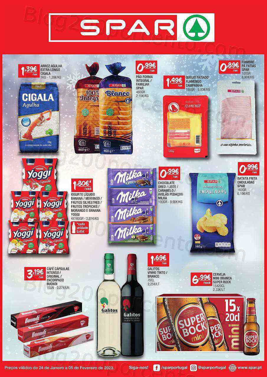 Antevisão Folheto SPAR Promoções de 24 janeiro a 5 fevereiro