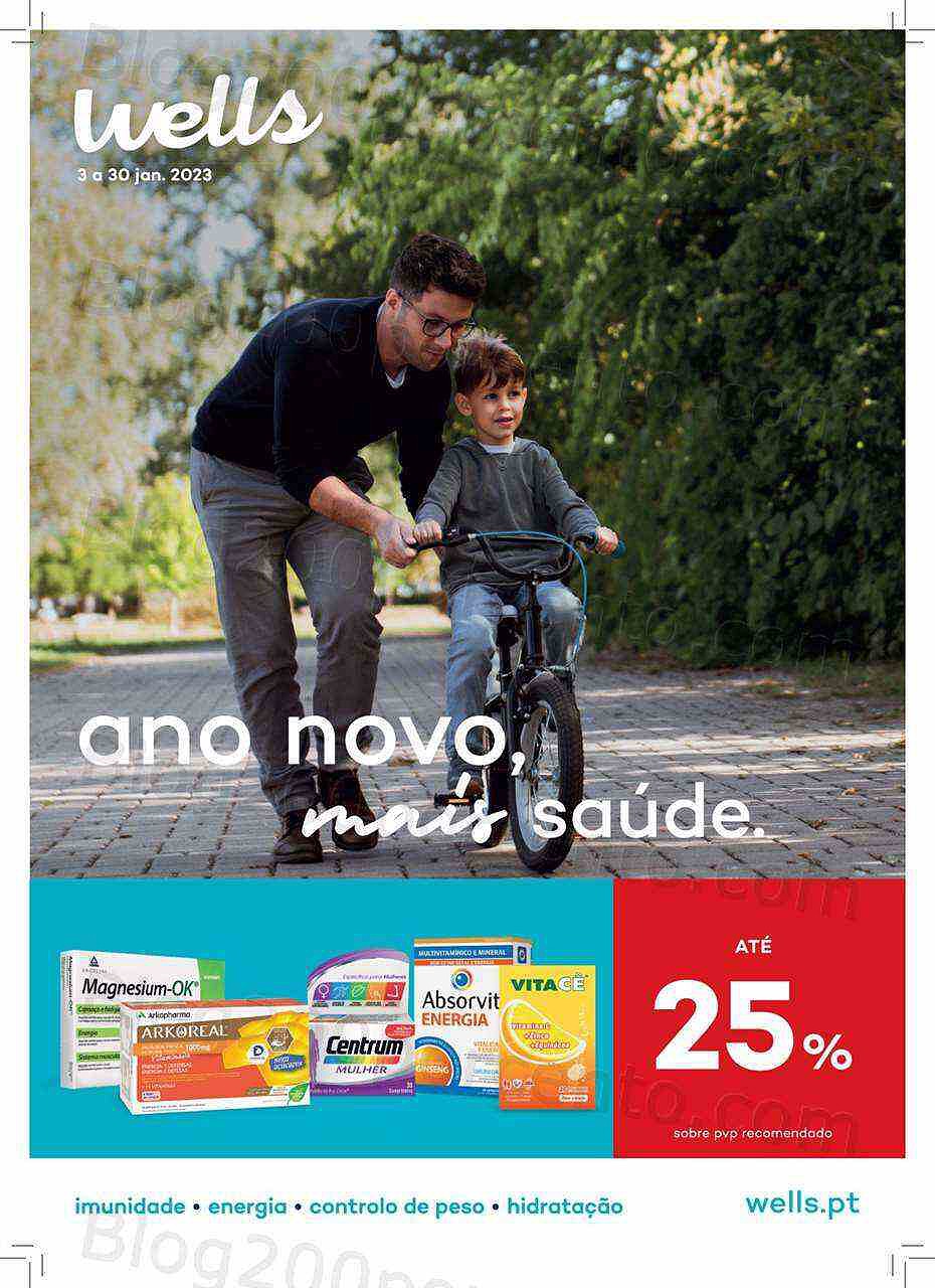 Antevisão Folheto WELLS Especial Ano Novo Promoções de 3 a 30 janeiro