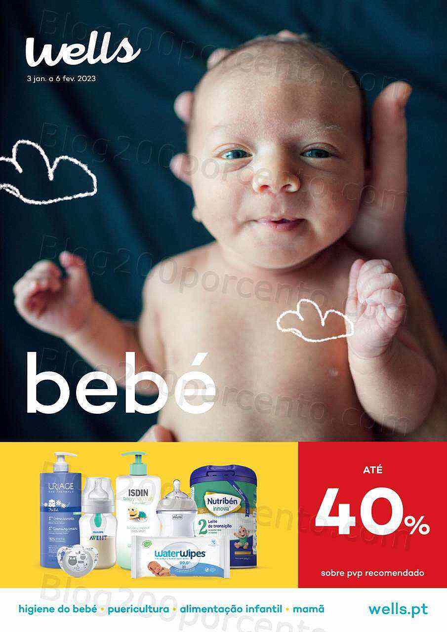Antevisão Folheto WELLS Especial Bebé Promoções de 3 a 30 janeiro