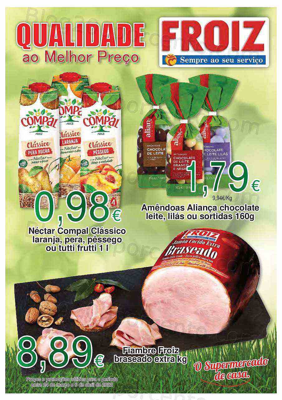 Antevisão Folheto FROIZ Páscoa 24 março a 6 abril