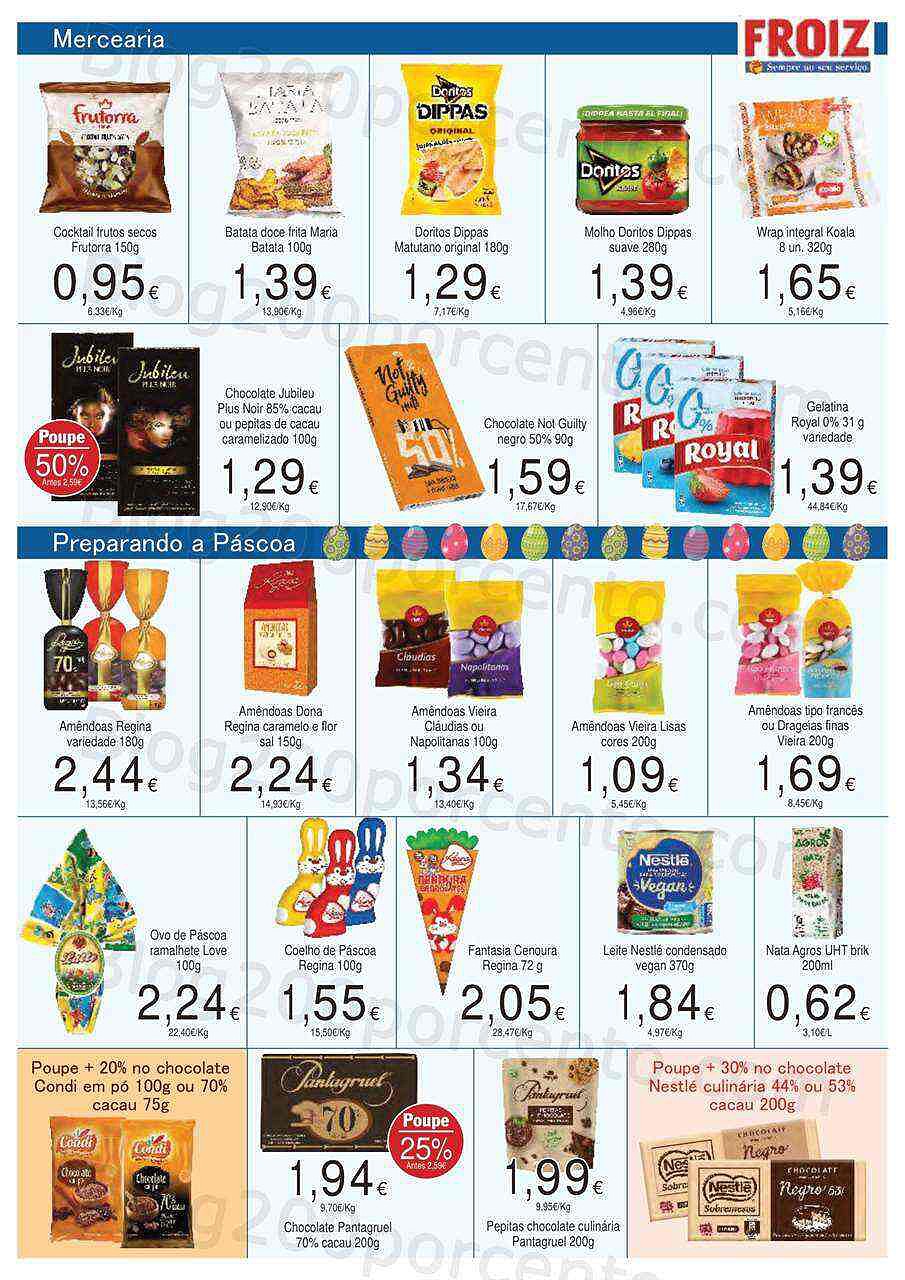 Antevisão Folheto FROIZ Páscoa 24 março a 6 abril