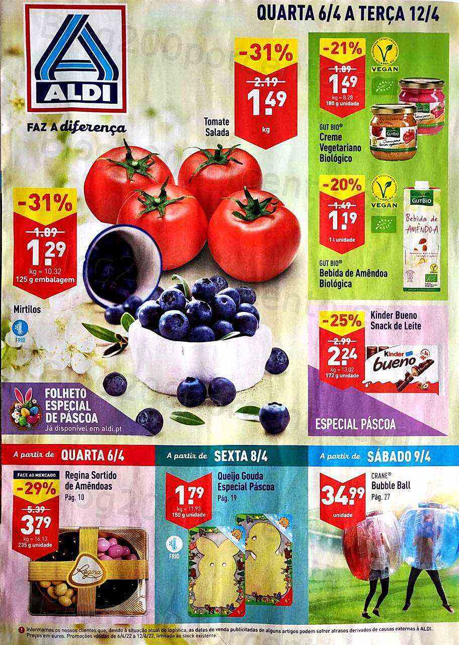 Antevisão Folheto ALDI Promoções de 6 a 12 abril