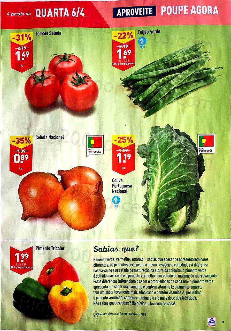 Antevisão Folheto ALDI Promoções de 6 a 12 abril