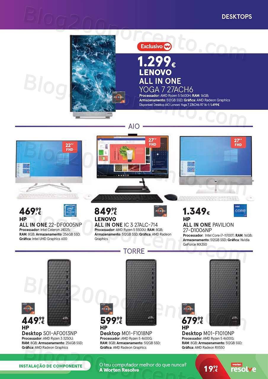 Antevisão Folheto WORTEN Especial Tecnologia Promoções até 6 abril