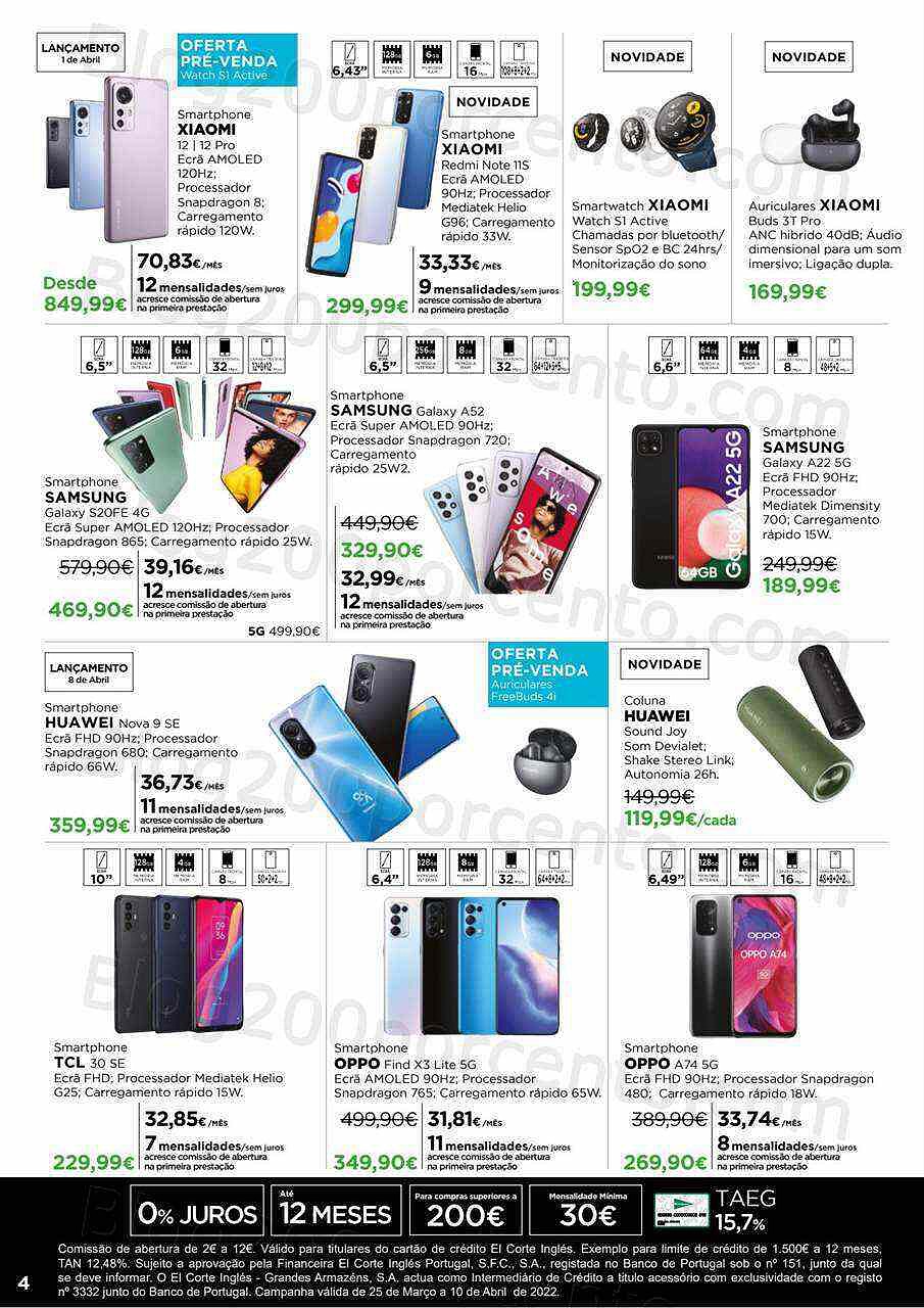 Antevisão Folheto EL CORTE INGLÉS Tecnologia 25 março