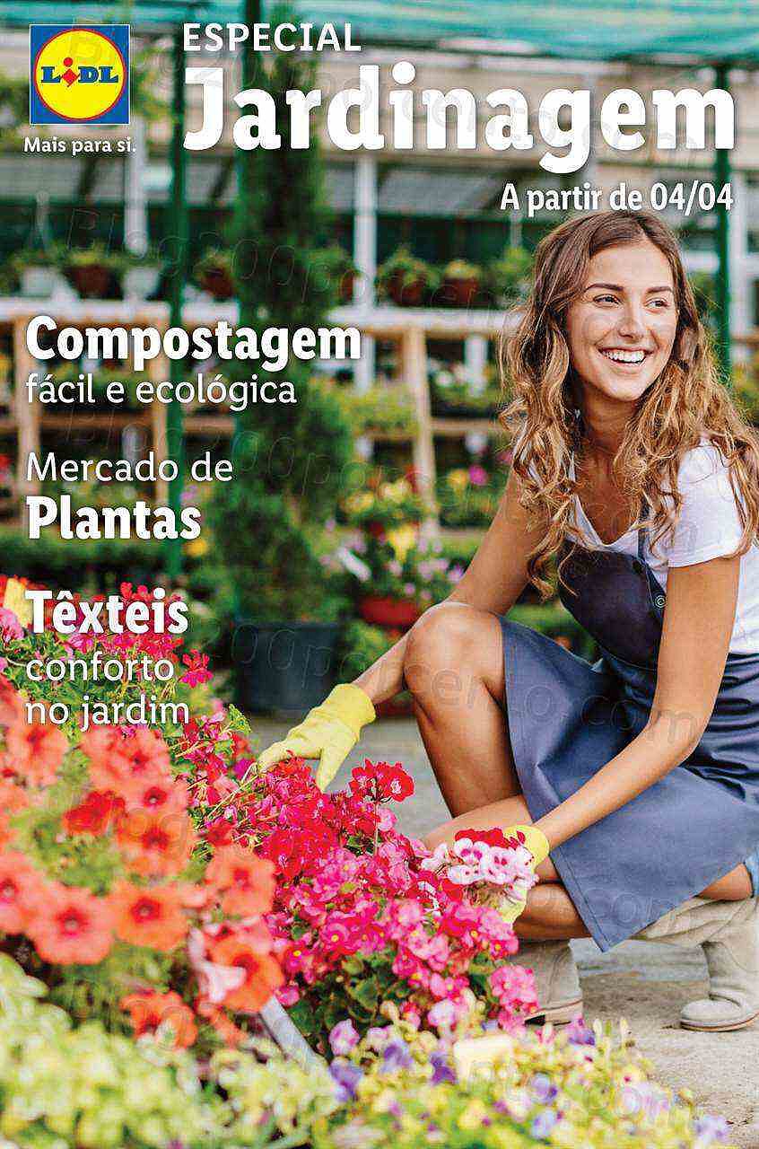 Antevisão Folheto LIDL Jardinagem Mercado de Plantas 4 abril