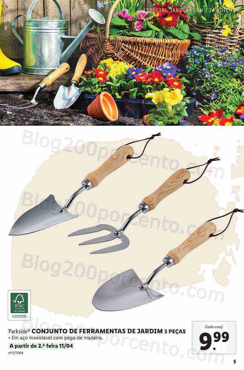 Antevisão Folheto LIDL Jardinagem Mercado de Plantas 4 abril
