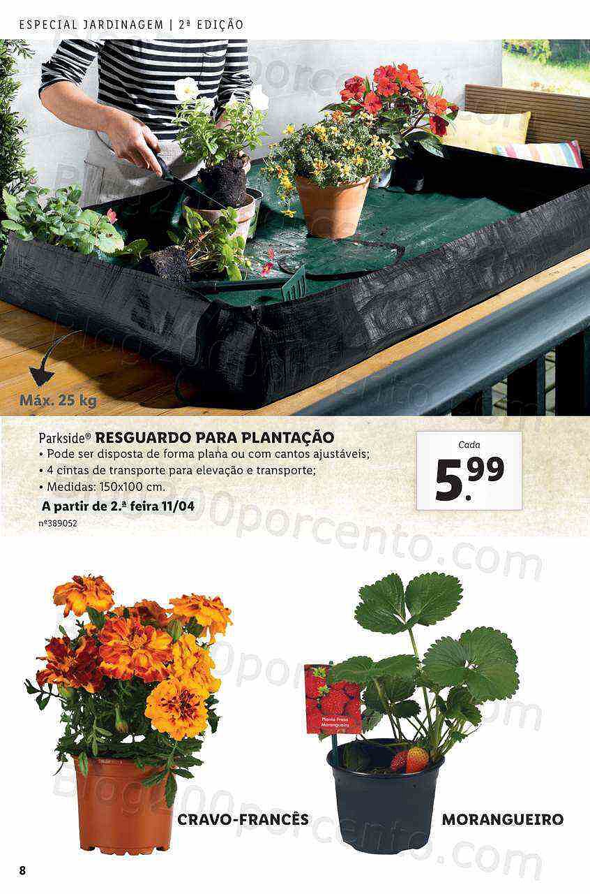 Antevisão Folheto LIDL Jardinagem Mercado de Plantas 4 abril