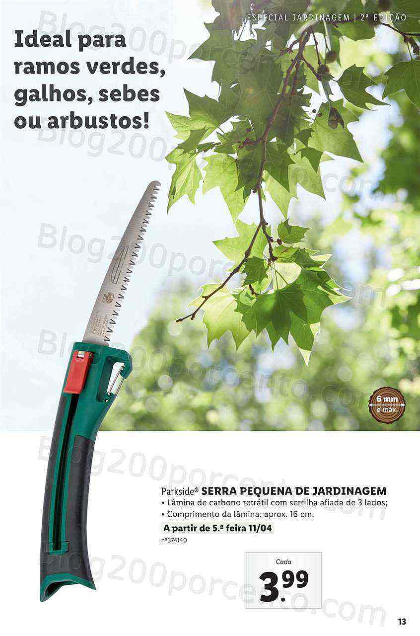 Antevisão Folheto LIDL Jardinagem Mercado de Plantas 4 abril