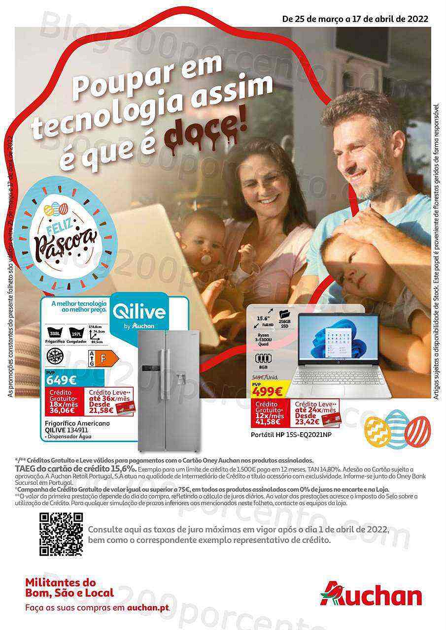 Antevisão Folheto AUCHAN Tecnologia 25 março a 17 abril