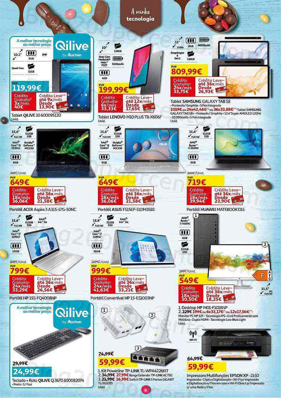 Antevisão Folheto AUCHAN Tecnologia 25 março a 17 abril