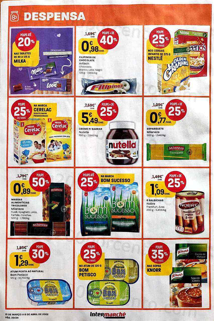 Antevisão Folheto INTERMARCHÉ Contact 31 março a 6 abril
