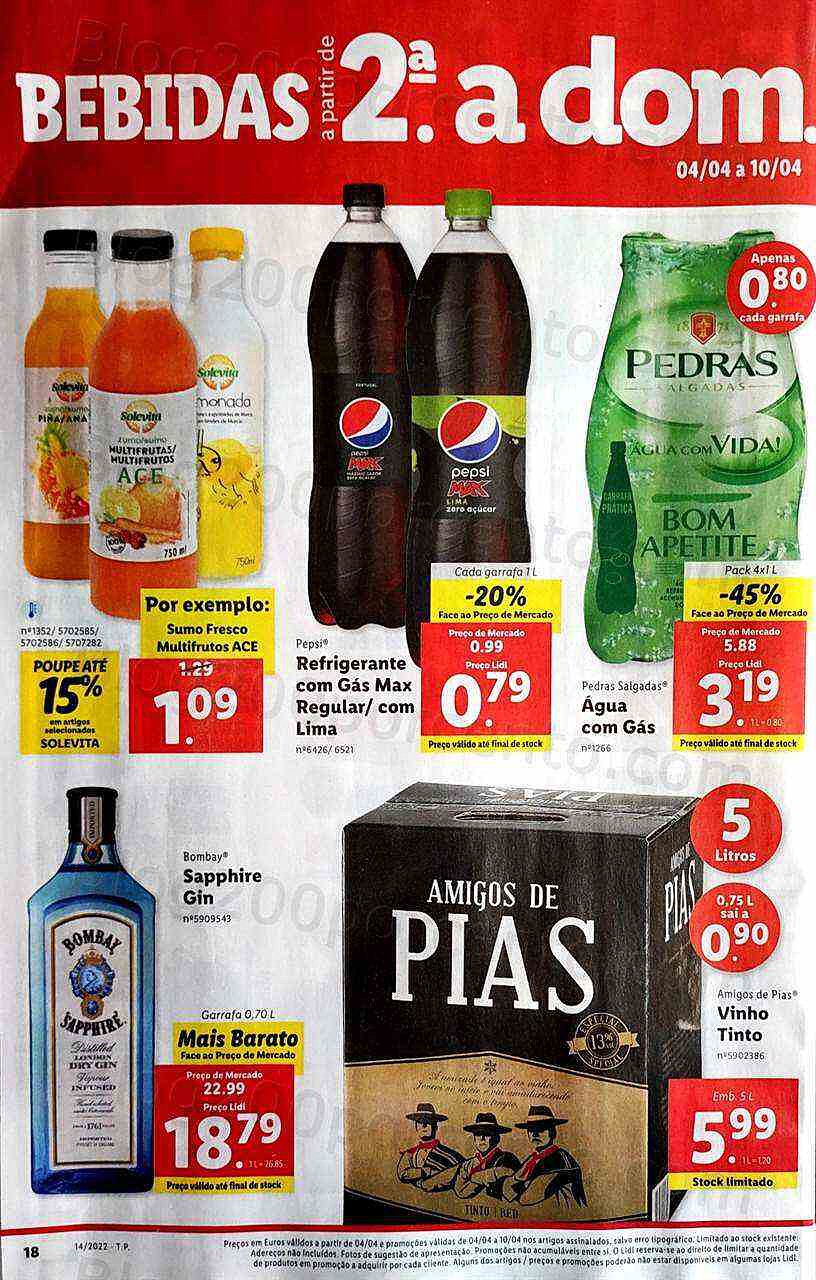 Antevisão Folheto LIDL Promoções de 4 a 10 abril
