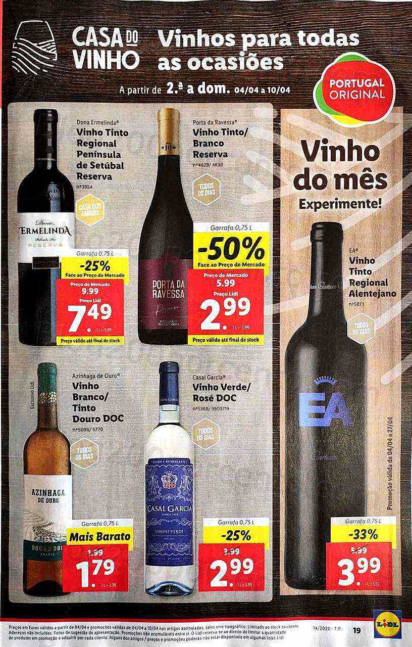 Antevisão Folheto LIDL Promoções de 4 a 10 abril