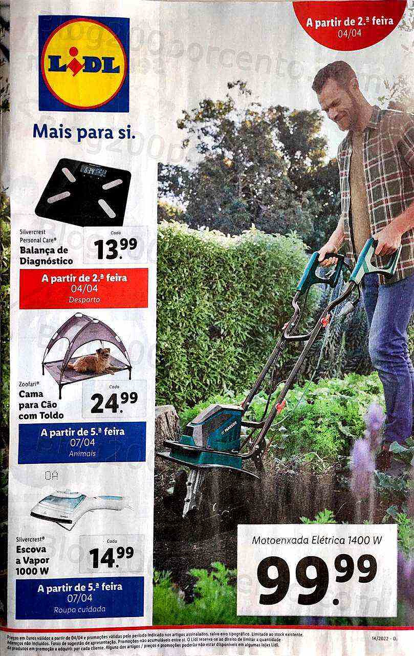 Antevisão Folheto LIDL Promoções de 4 a 10 abril
