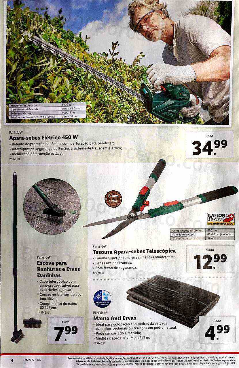 Antevisão Folheto LIDL Promoções de 4 a 10 abril