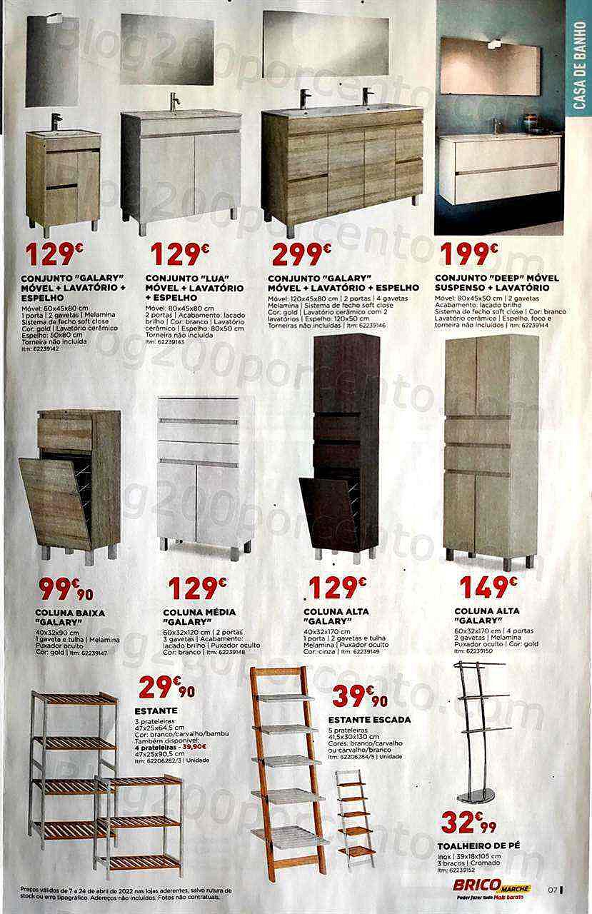 Antevisão Folheto BRICOMARCHÉ Promoções de 7 a 24 abril