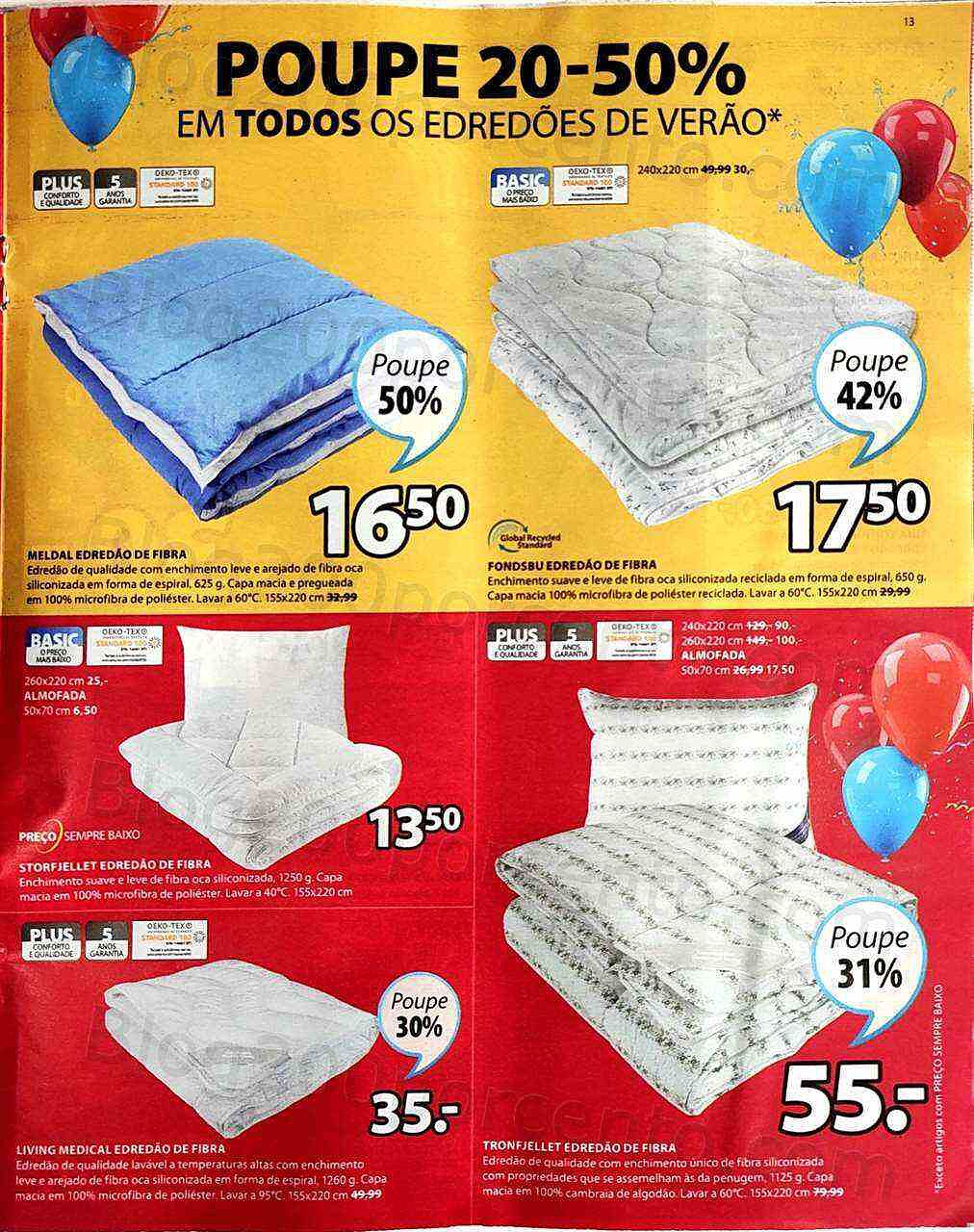 Antevisão Folheto JYSK Aniversário Promoções de 31 março a 13 abril