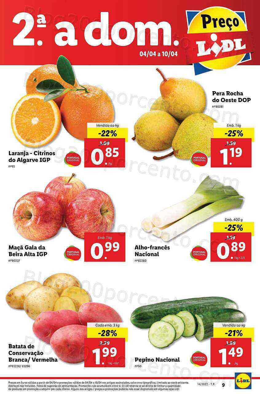 Antevisão Folheto LIDL Promoções de 4 a 10 abril Edição Digital