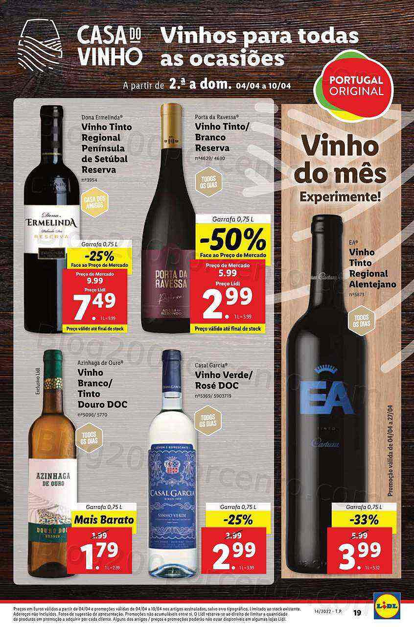 Antevisão Folheto LIDL Promoções de 4 a 10 abril Edição Digital