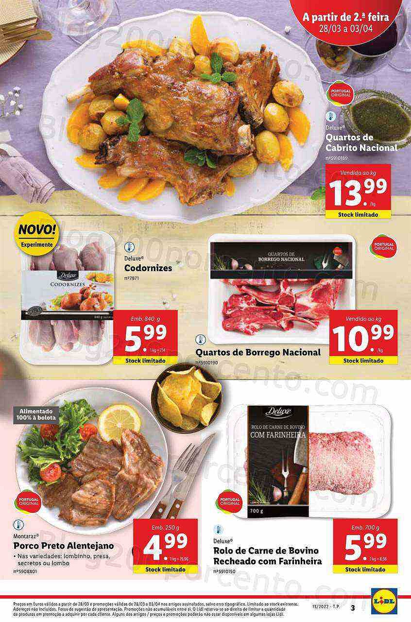 Antevisão Folheto LIDL Promoções de 28 março a 3 abril - digital