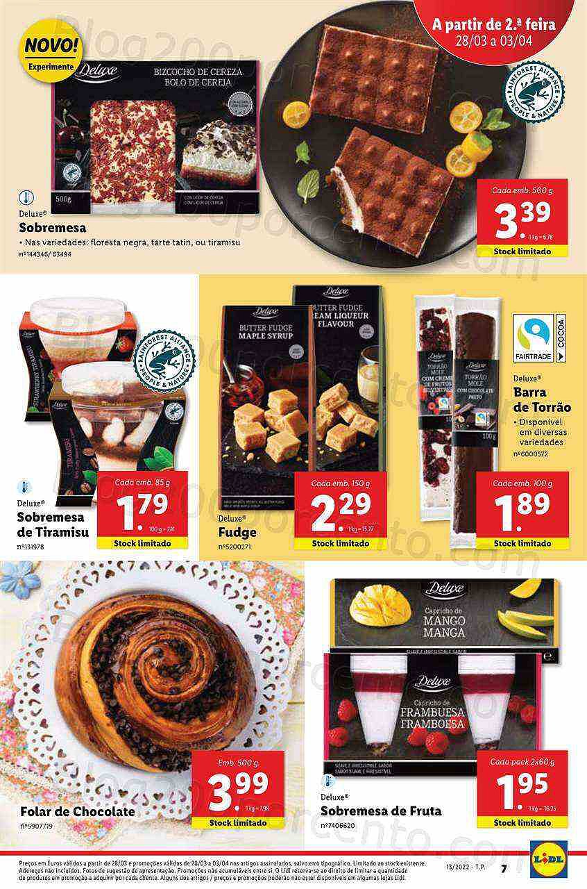 Antevisão Folheto LIDL Promoções de 28 março a 3 abril - digital