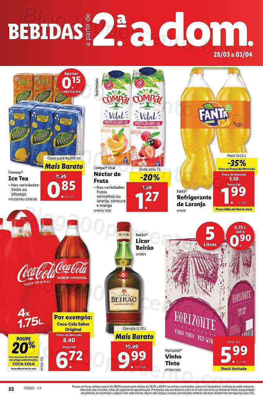 Antevisão Folheto LIDL Promoções de 28 março a 3 abril - digital