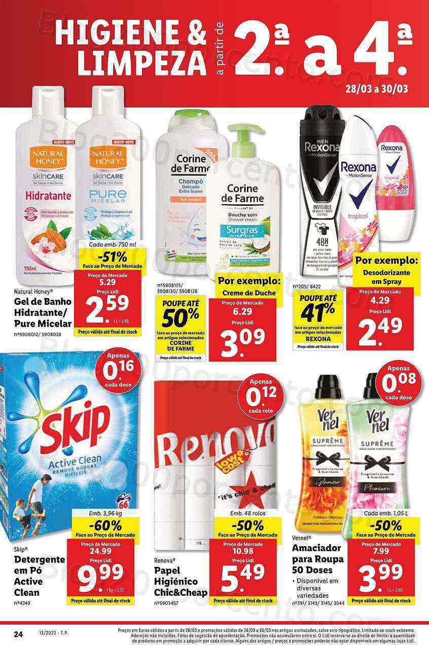 Antevisão Folheto LIDL Promoções de 28 março a 3 abril - digital