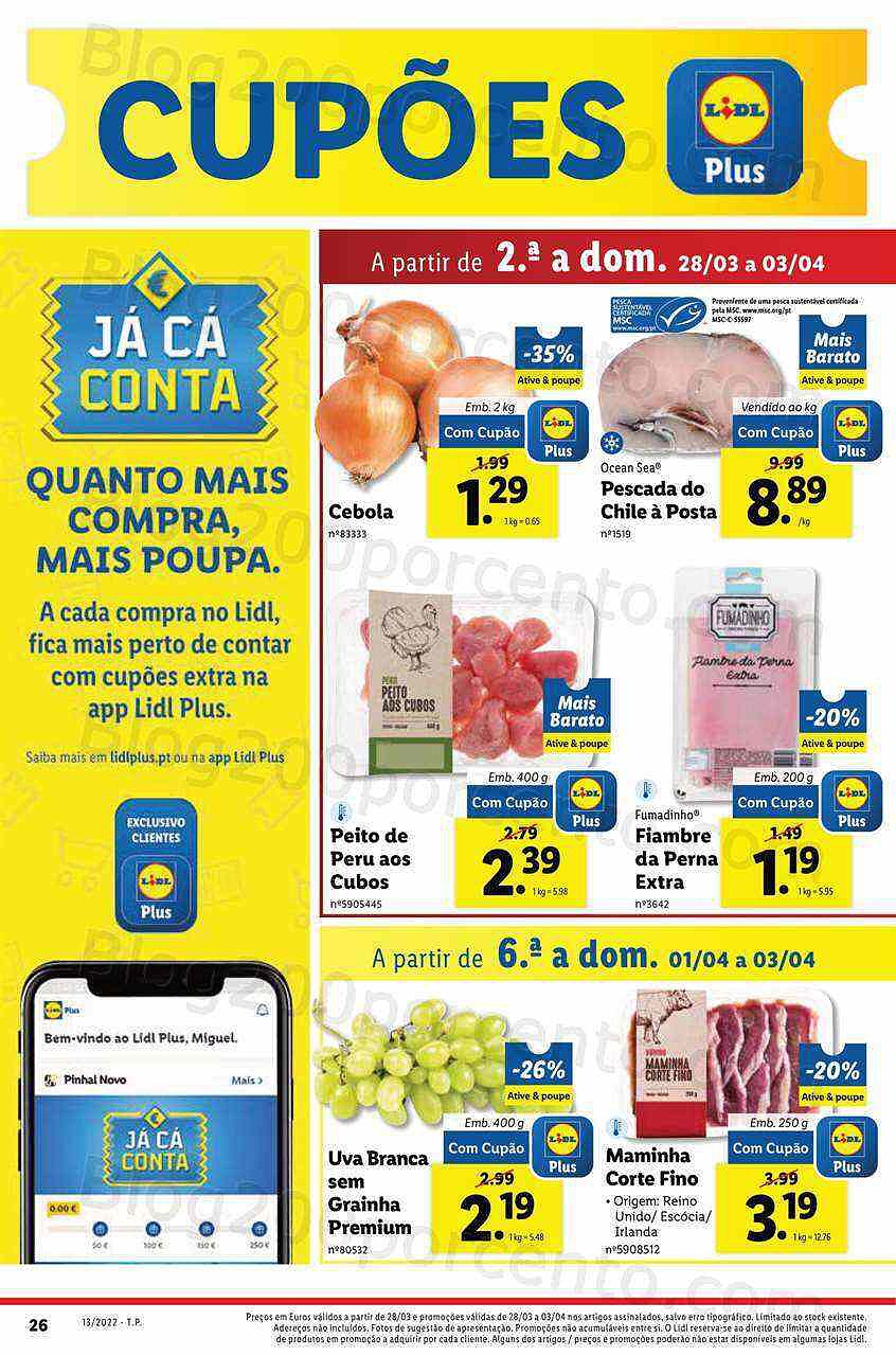 Antevisão Folheto LIDL Promoções de 28 março a 3 abril - digital
