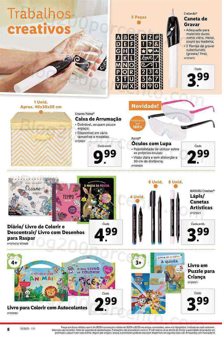 Antevisão Folheto LIDL Promoções de 28 março a 3 abril - digital