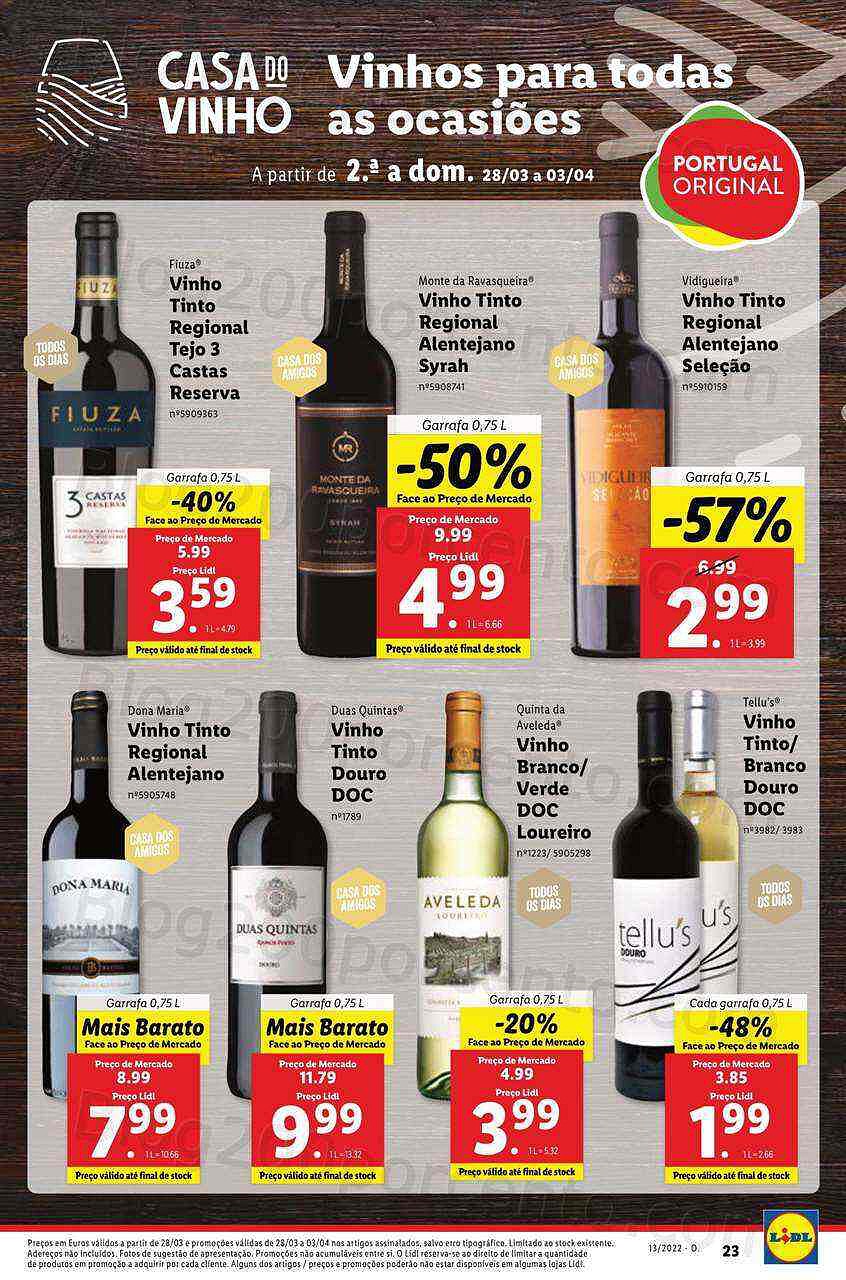 Antevisão Folheto LIDL Promoções de 28 março a 3 abril - digital