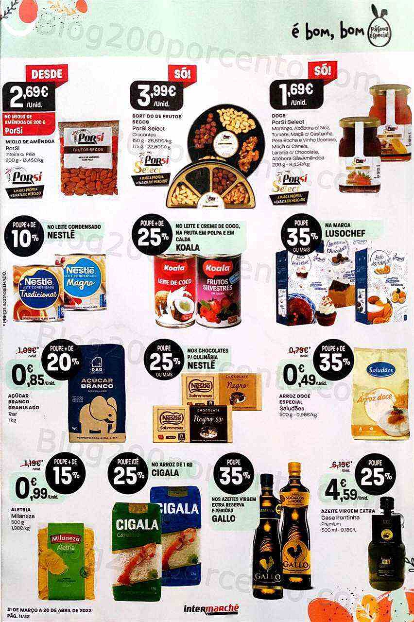Antevisão Folheto INTERMARCHÉ Promoções de 31 março a 20 abril
