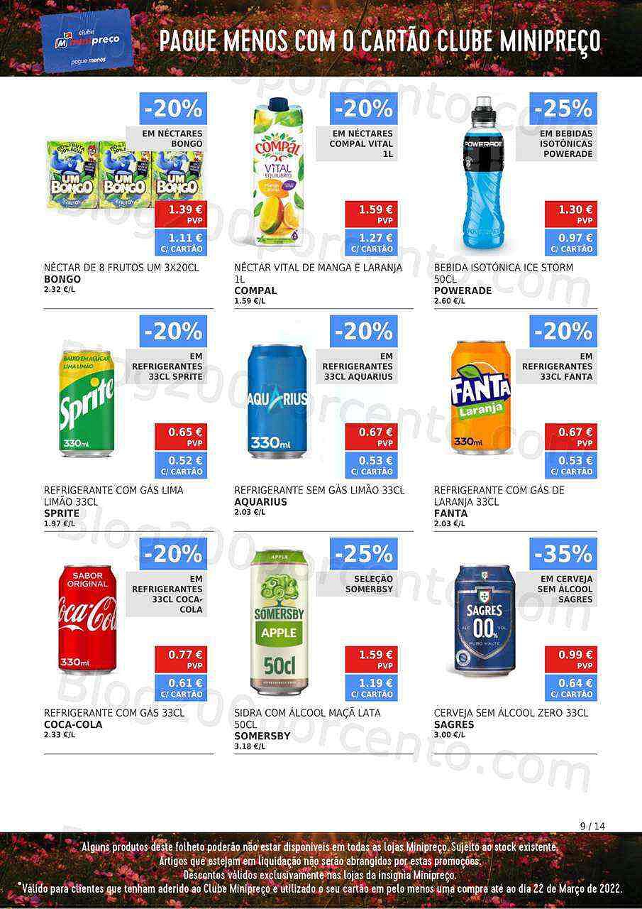Antevisão Folheto Clube MINIPREÇO Promoções de 24 a 30 março