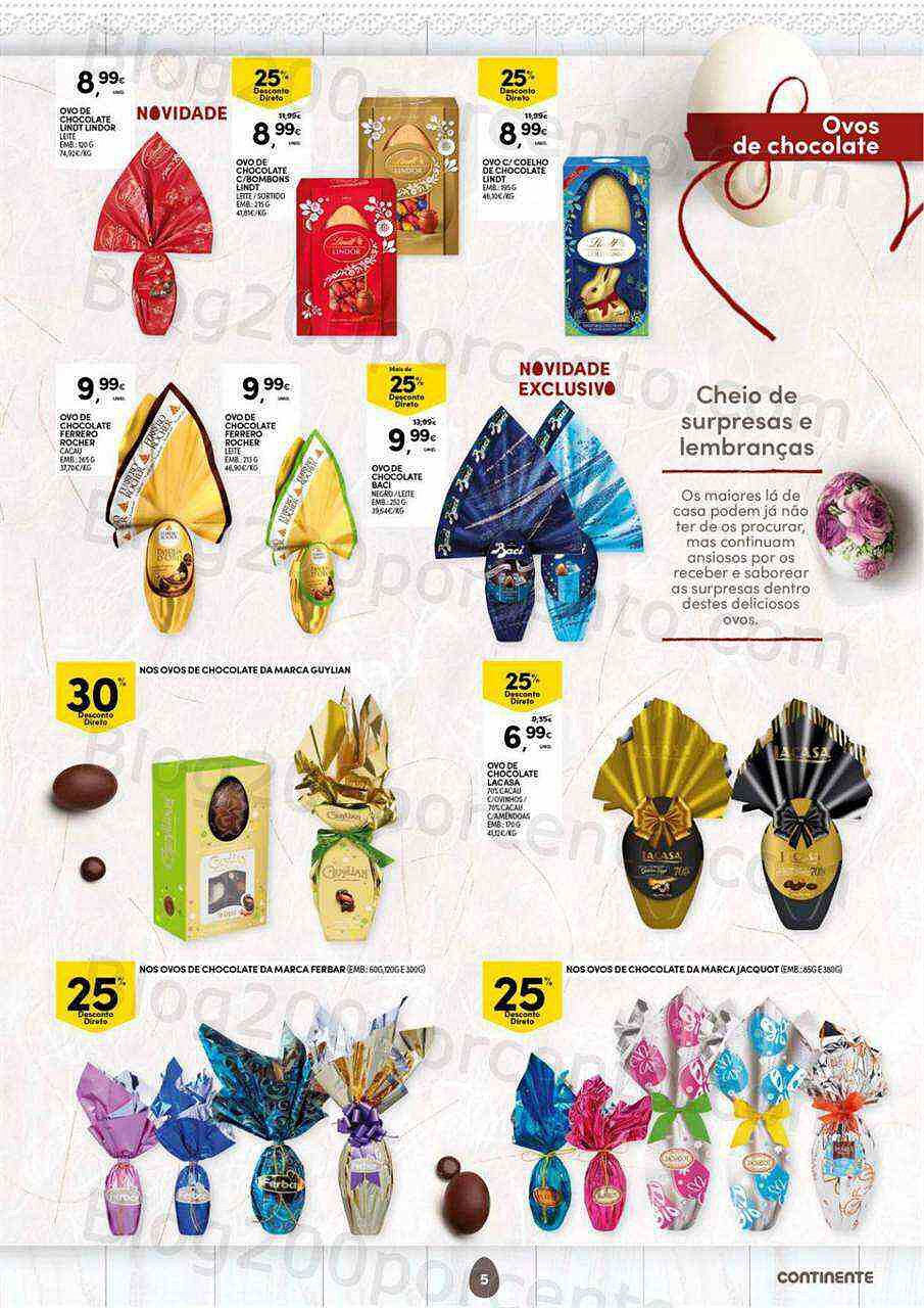 Antevisão Folheto CONTINENTE Páscoa Madeira 29 março a 17 abril