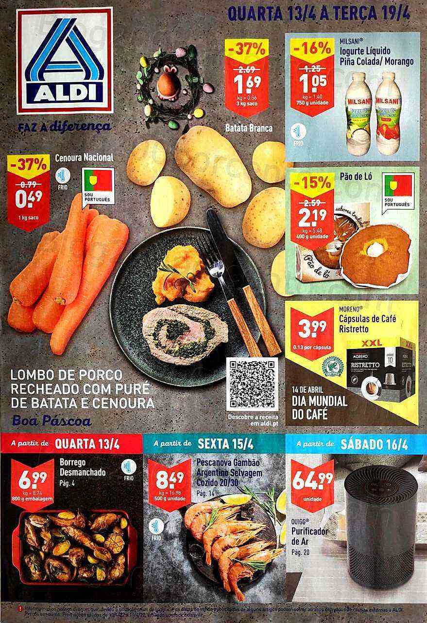 Antevisão Folheto ALDI Promoções de 13 a 19 abril