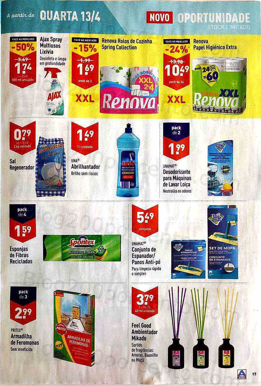 Antevisão Folheto ALDI Promoções de 13 a 19 abril