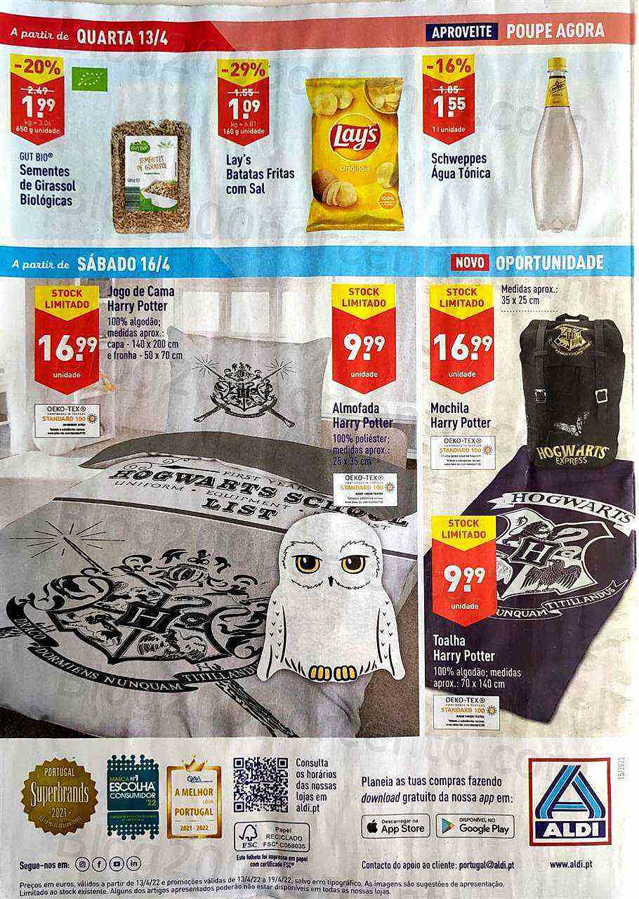 Antevisão Folheto ALDI Promoções de 13 a 19 abril