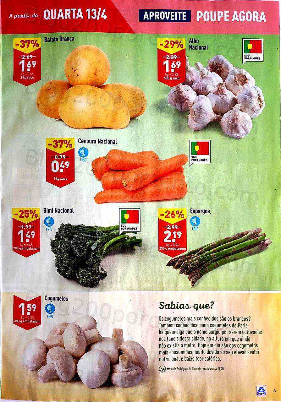 Antevisão Folheto ALDI Promoções de 13 a 19 abril