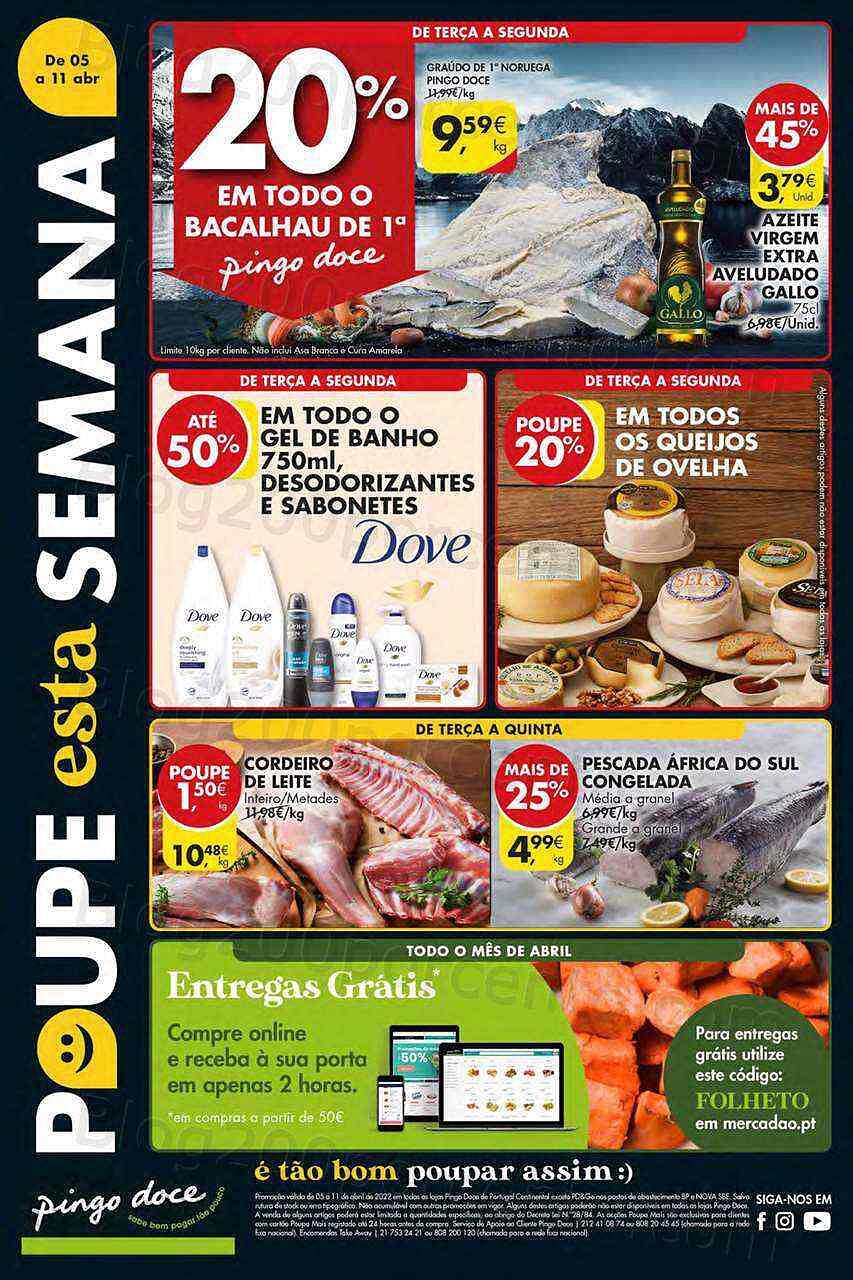 Antevisão Folheto PINGO DOCE Lojas Pequenas Promoções de 5 a 11 abril