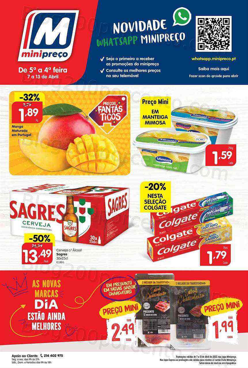 Antevisão Folheto MINIPREÇO Promoções de 7 a 17 abril