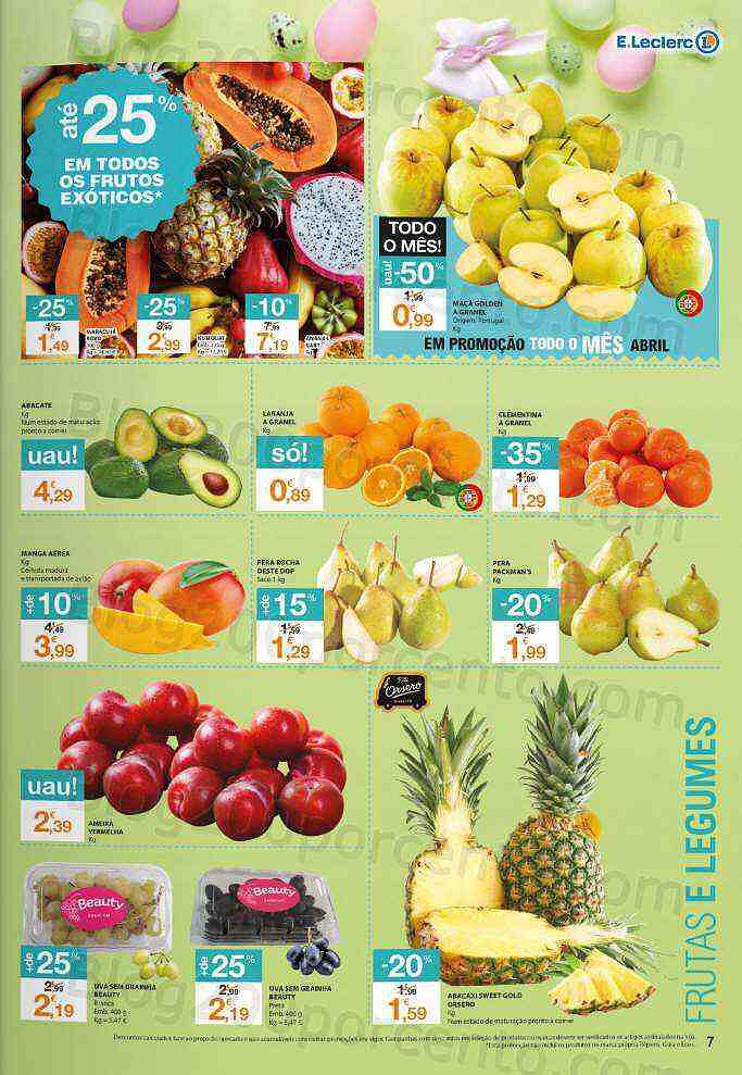 Antevisão Folheto E-LECLERC Promoções de 7 a 17 abril