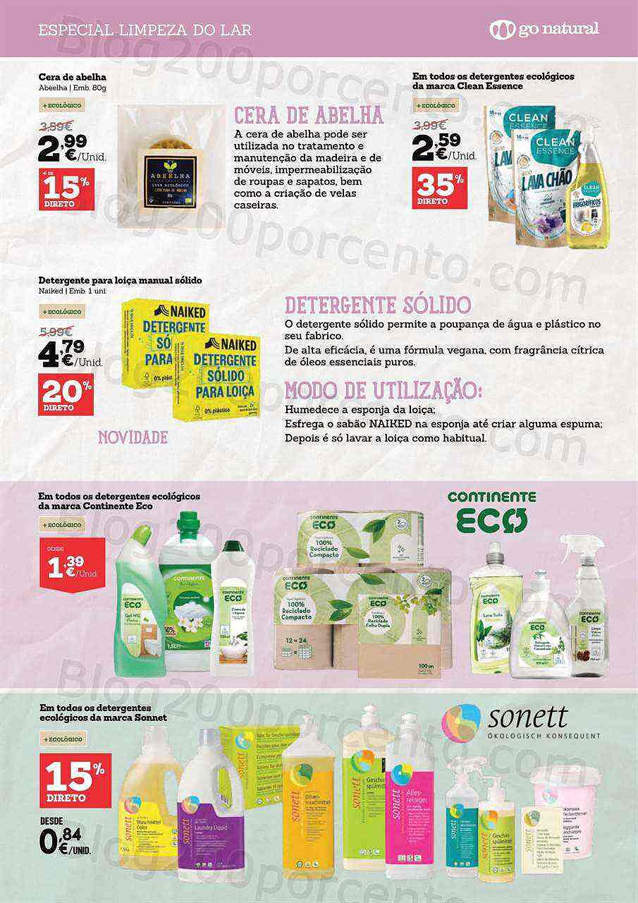 Antevisão Folheto GO NATURAL Feira da Primavera Promoções até 30 abril