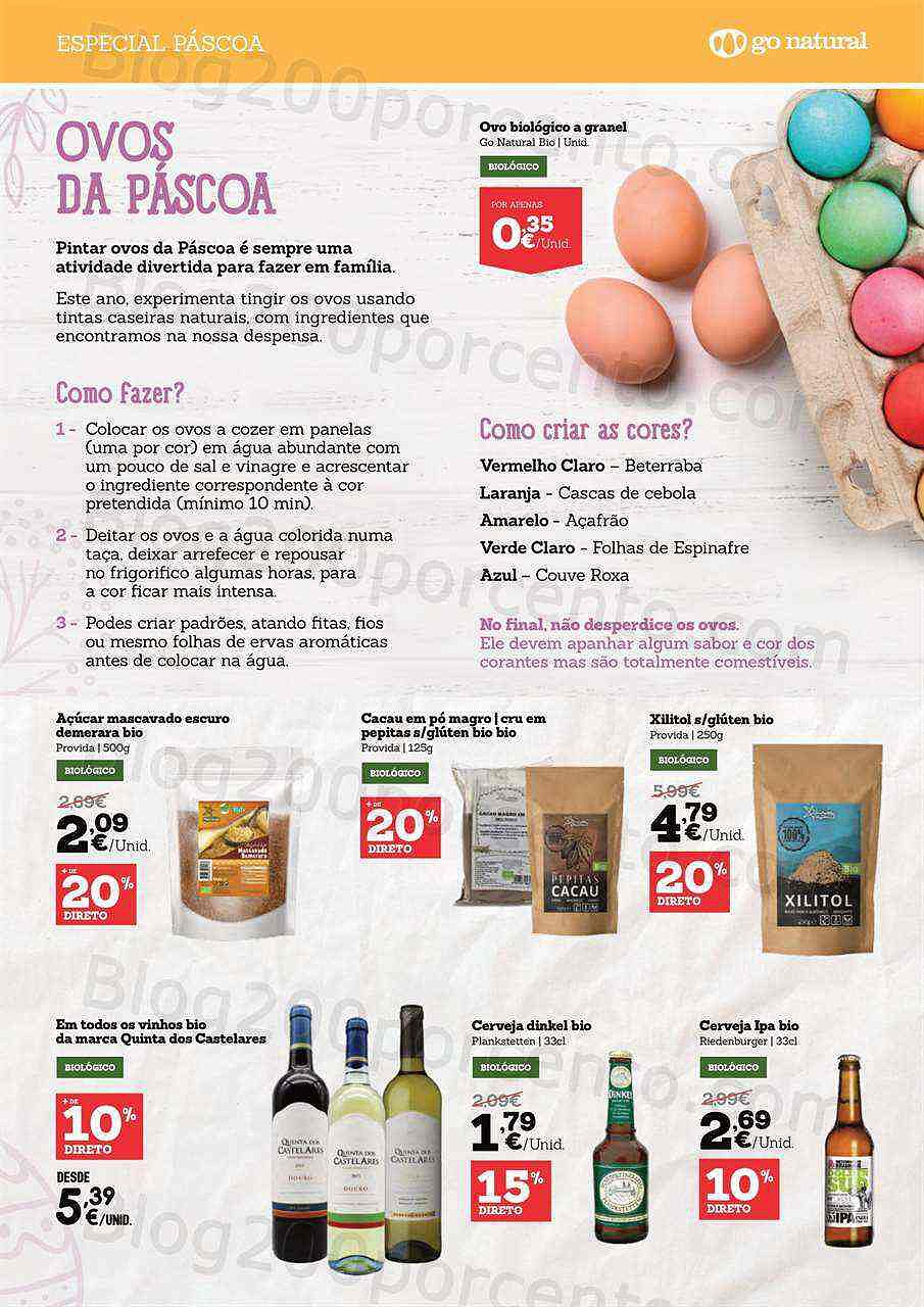 Antevisão Folheto GO NATURAL Feira da Primavera Promoções até 30 abril
