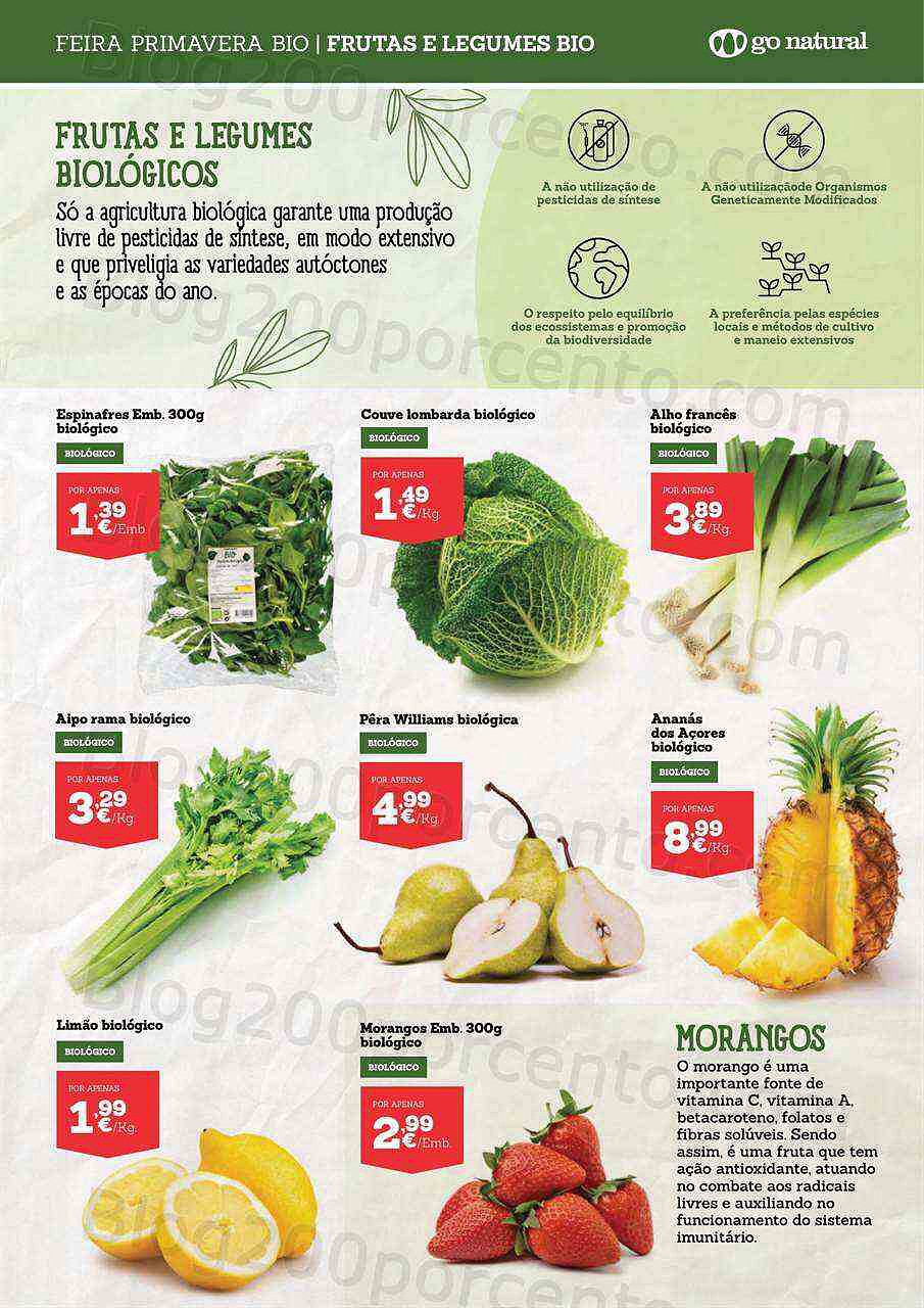 Antevisão Folheto GO NATURAL Feira da Primavera Promoções até 30 abril