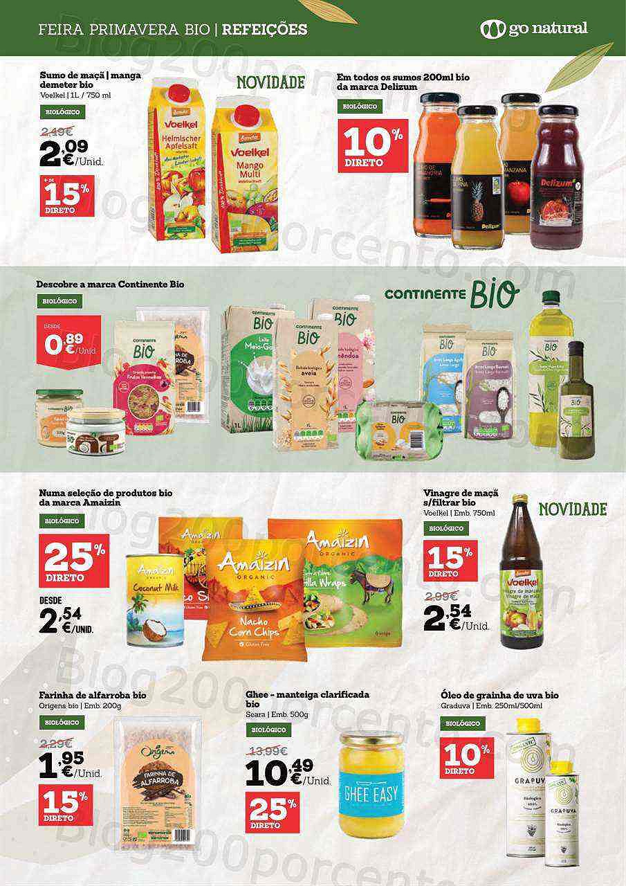 Antevisão Folheto GO NATURAL Feira da Primavera Promoções até 30 abril