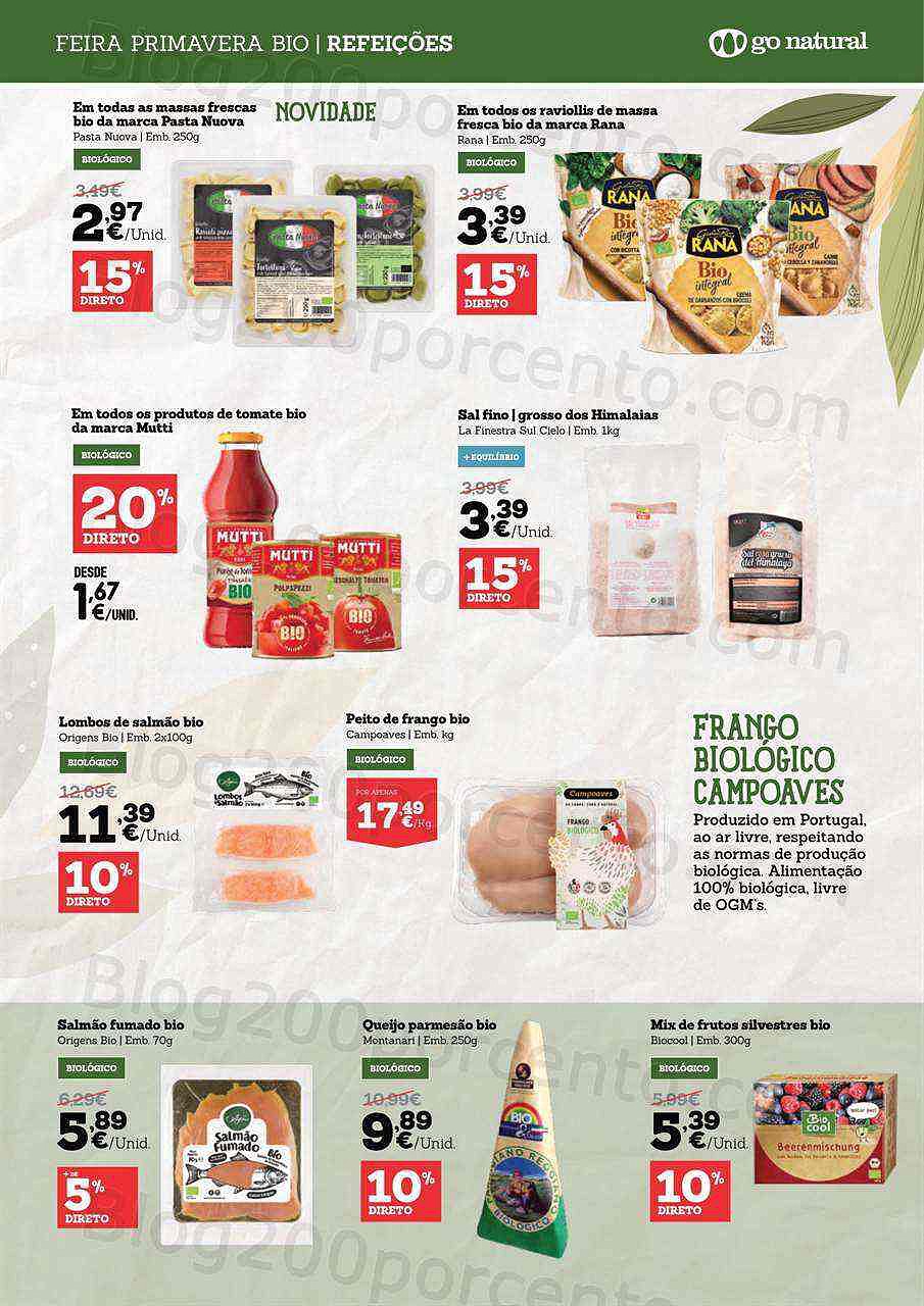 Antevisão Folheto GO NATURAL Feira da Primavera Promoções até 30 abril